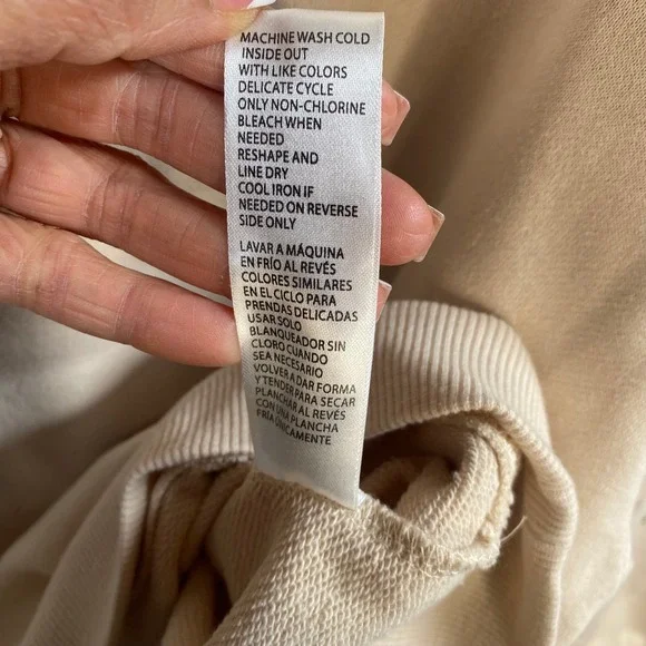 Democracy Eyelet Embroidered Sweatshirt Womens XL Boho Chic Cottagecore - Picture 5 of 6